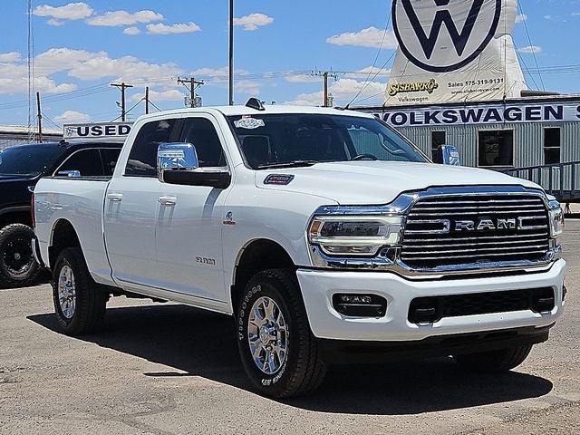 2024 RAM 2500 Laramie in Bright White Clearcoat — front three-quarter view